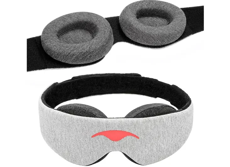 Manta Sleep Mask - 100% Light Blocking, Adjustable Sleeping Mask with Detachable Eye Cups - fithealthyhumans.com
